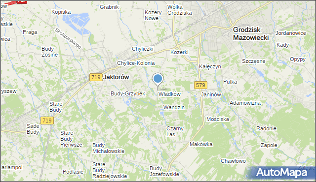 mapa Władków, Władków na mapie Targeo
